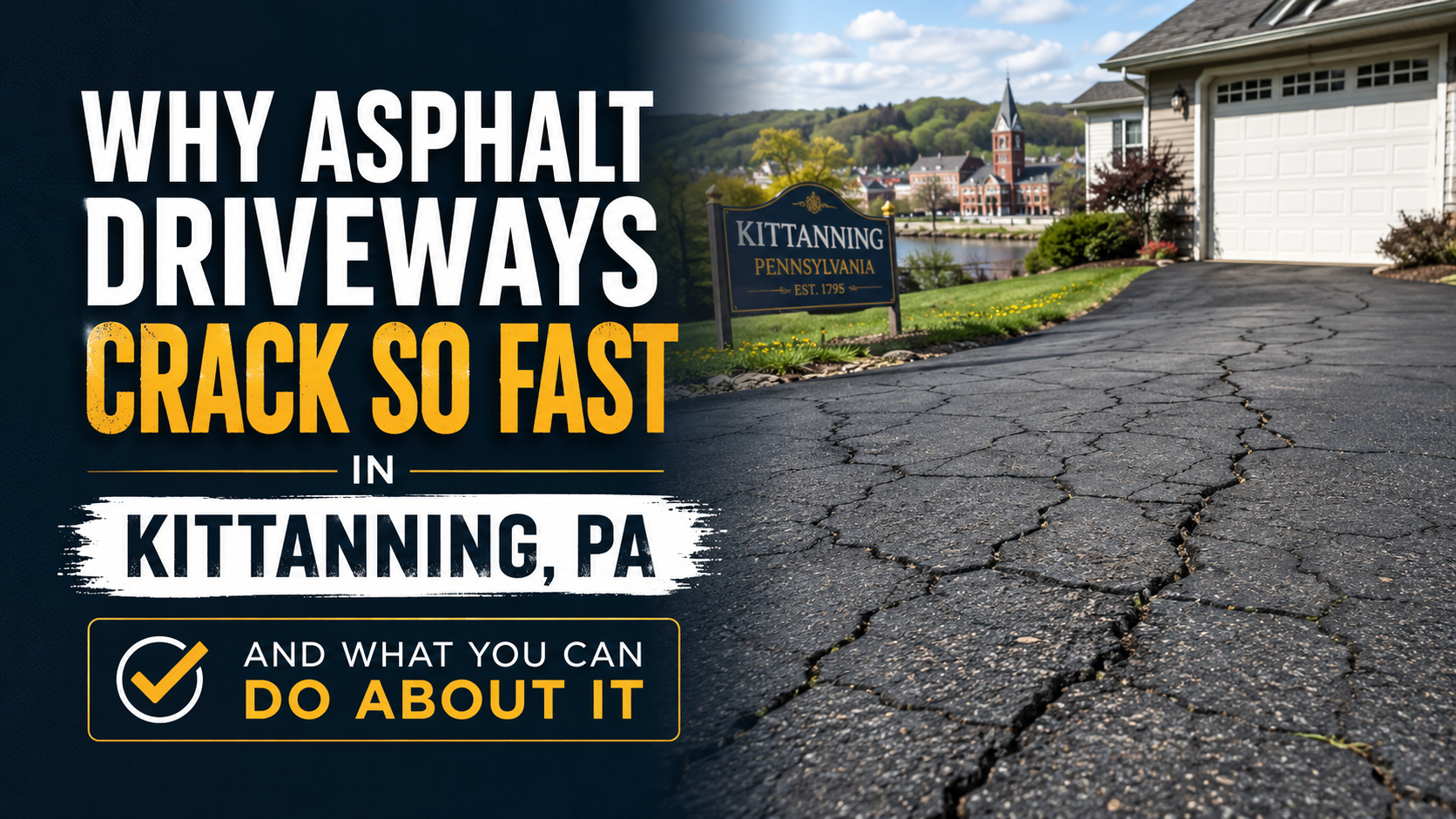 Why Asphalt Driveways Crack So Fast in Kittanning, PA And What You Can Do About It